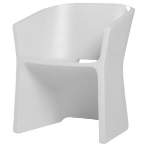 Fauteuil sliced blanc