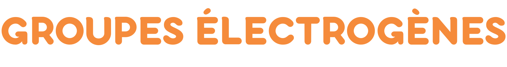 Groupes électrogènes